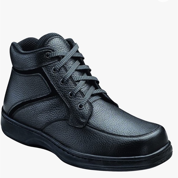 OrthoFeet Other - Orthofeet Innovative Orthopedic Boots for Men Black Leather Size 12 Wide NEW
